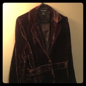 Purple Velvet Blazer